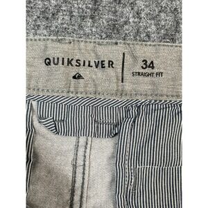 Quiksilver Chino Shorts Casual Gray‎ Cotton Blend 34 Surf Skate Performance New